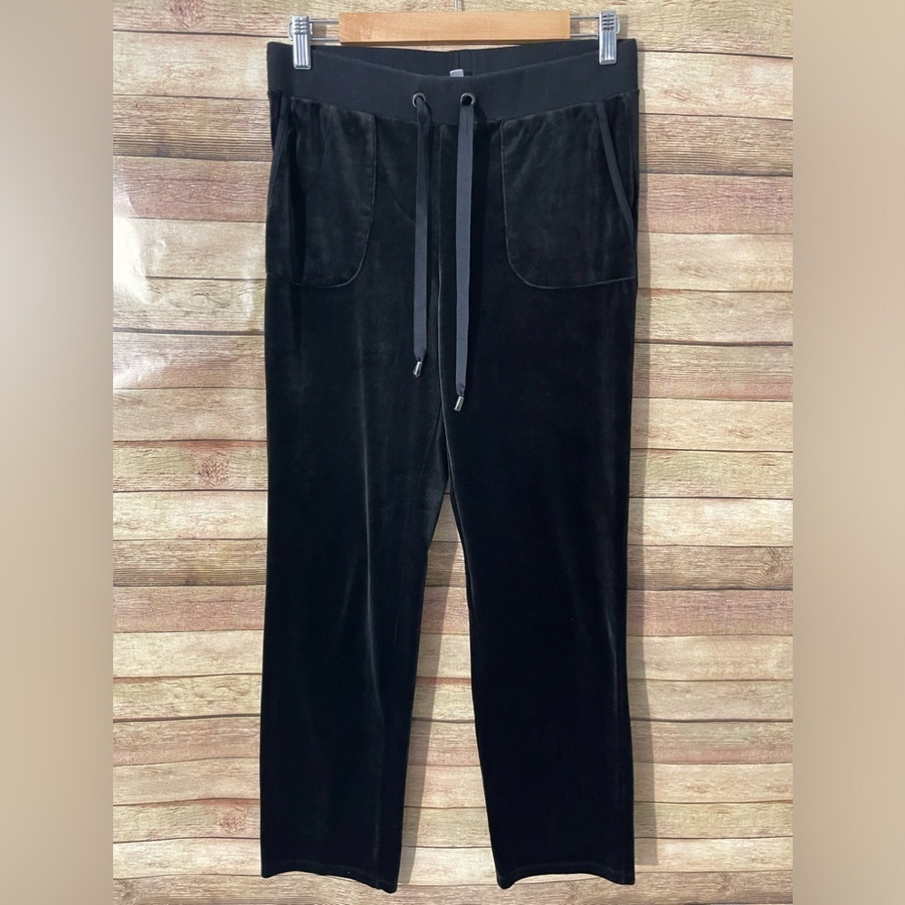 Spense Sport Women’s Black Velour Pull On Pants Elastic Waist Size: Small